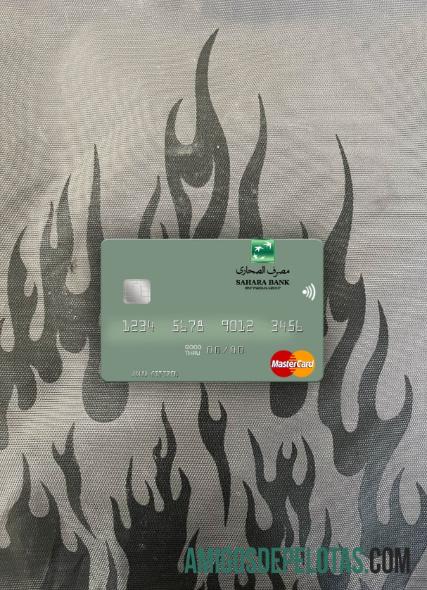 Líbia Sahara Bank Mastercard Photolook Front exemplo real